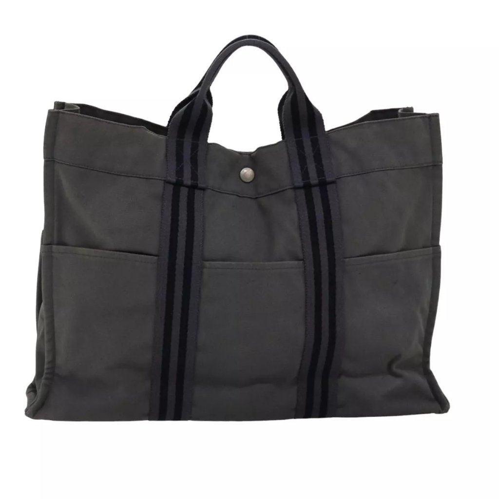 Hermes Gray Tote Bag